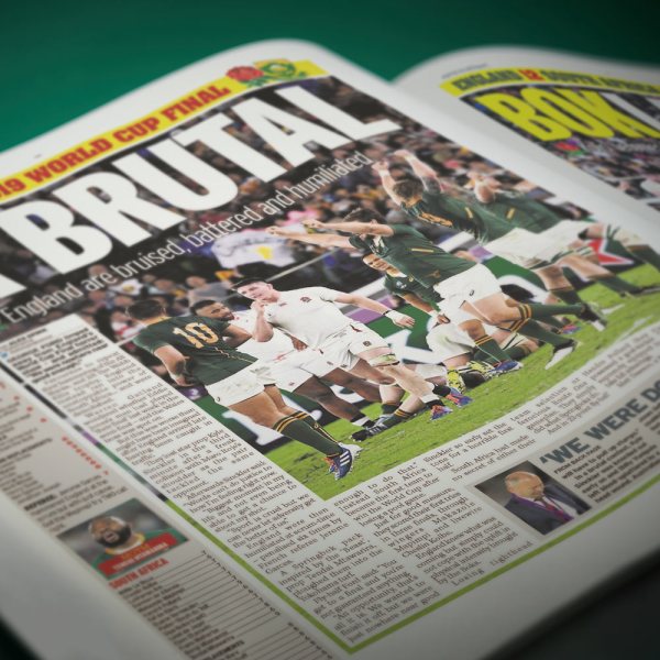 history of the rugby world cup newspaper book