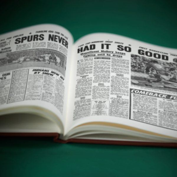 Tottenham football history newspaper book