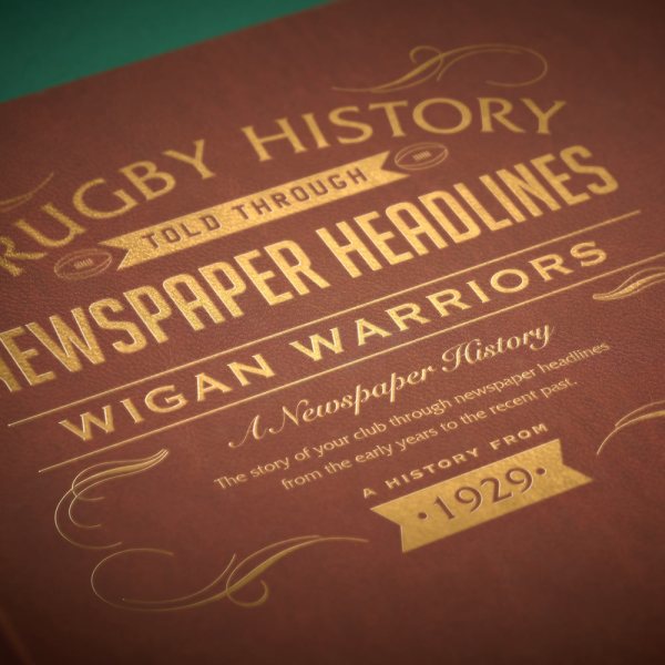 history of the rugby team wigan warriors newspaper book