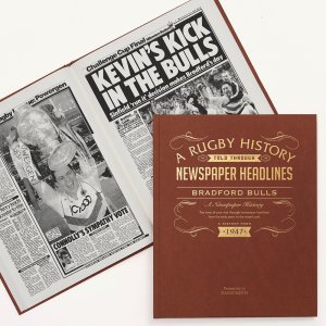 history of the Bradford Bulls rugby team newspaper book