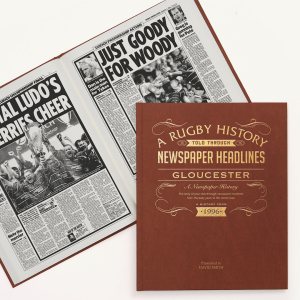 history of the Gloucester rugby team newspaper book