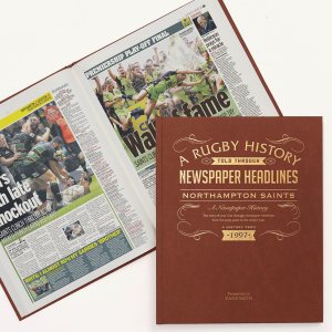 history of the Northampton saints rugby team newspaper book