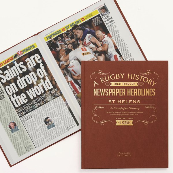 history of the St Helens rugby team newspaper book