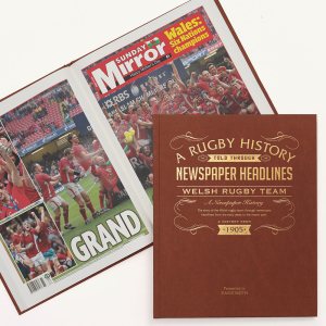 history of the Welsh rugby team newspaper book