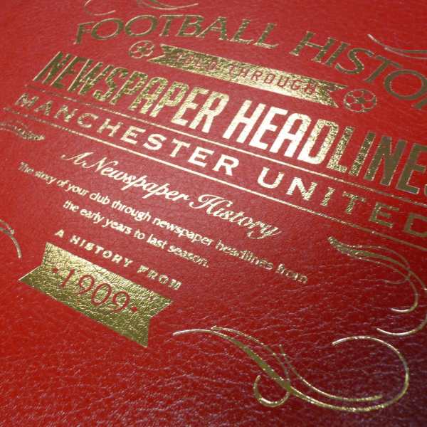 personalised manchester united book
