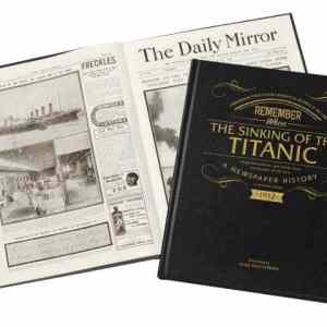 personalised titanic newspaper book