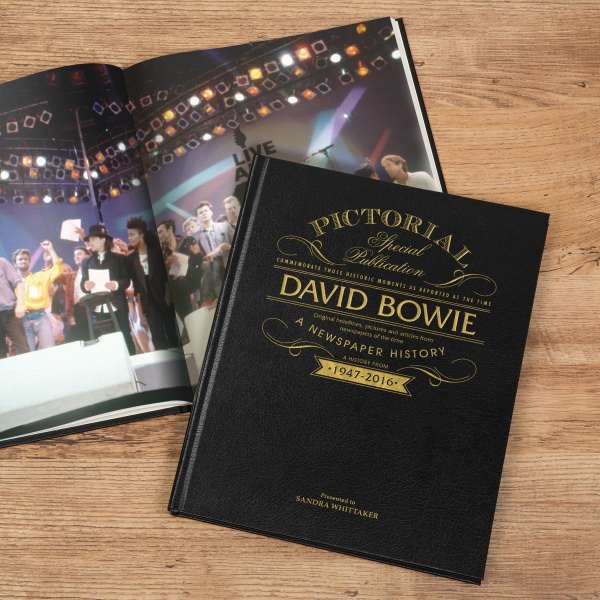 David Bowie Memorial Newspaper Book
