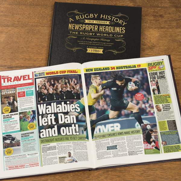 Rugby World Cup Newspaper Book