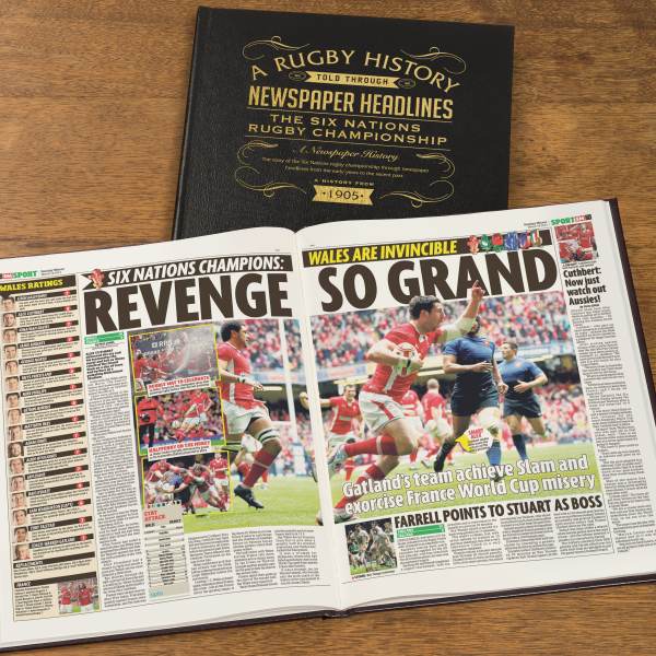 Six Nations Rugby Newspaper Book