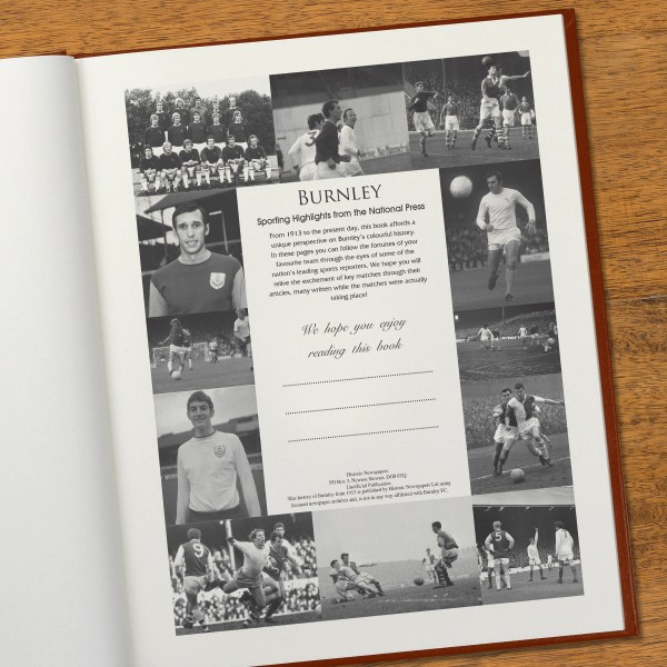 Burnley Football Book