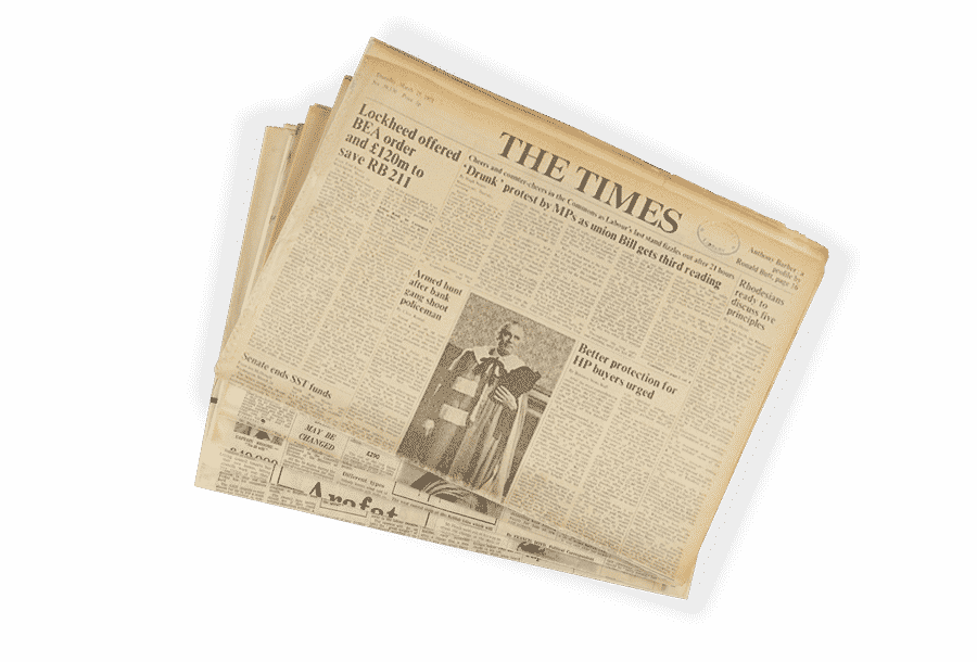 1971 Original Newspapers