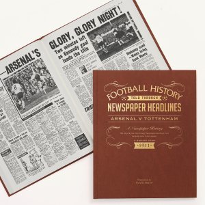 arsenal vs Tottenham football history newspaper book