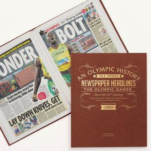 Olympics newspaper history book