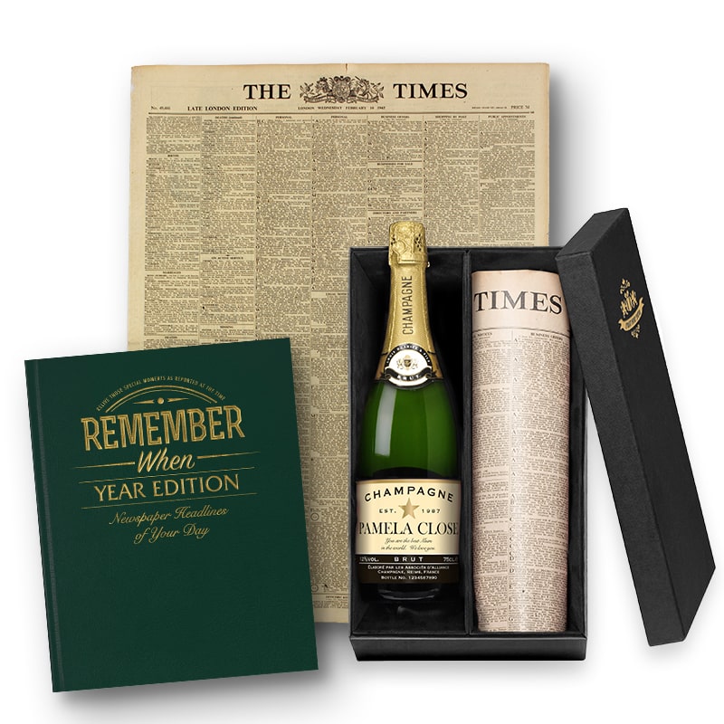 Classic Birthday Reserve Birthday Wine Box Personalized Gift 
