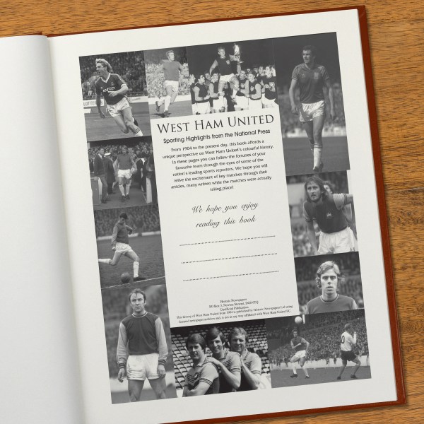 West Ham United Football Book