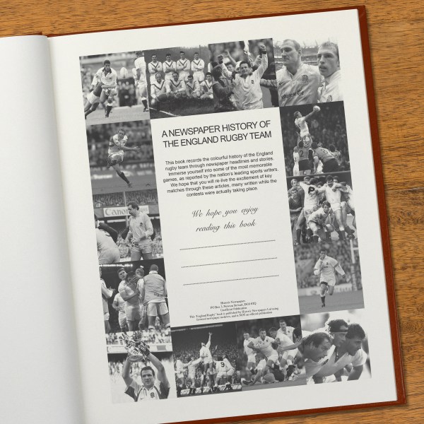 England Rugby Union Book