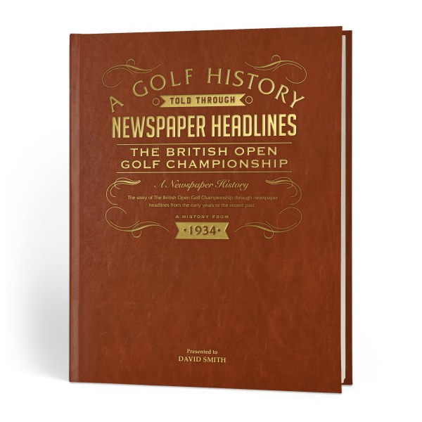 The British Open Golf Newspaper Book
