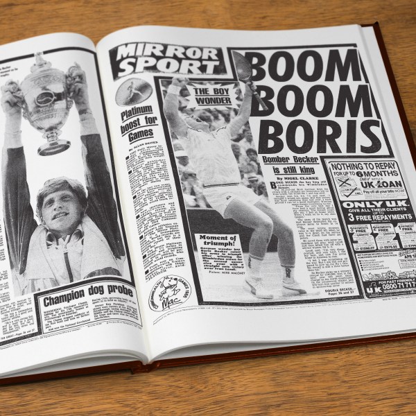Wimbledon Tennis Newspaper Book