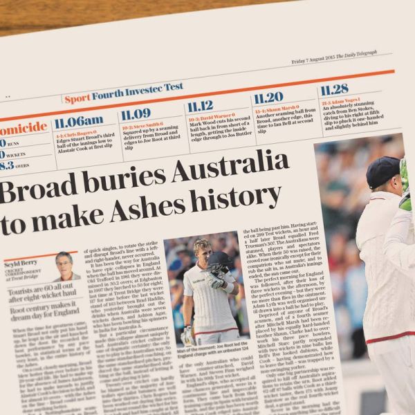 Telegraph Ashes, History of Cricket