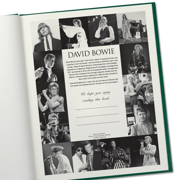 David Bowie History Book